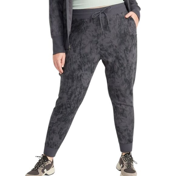 Old Navy High Waisted Dynamic Fleece Jogger Sweatpants Womens Large Gray Running - Picture 2 of 12